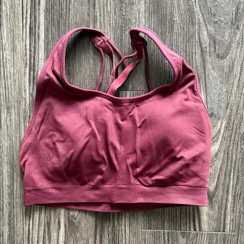 Fabletics Maroon Sports Bra